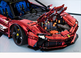 1:8 Ferrari SF90XX Red Plating Limited Color, The Ultimate Supercar, More Than 12 Features Restored(4100 Pcs)